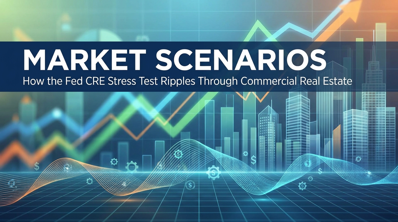 abstract financial chart commercial real estate investment growth