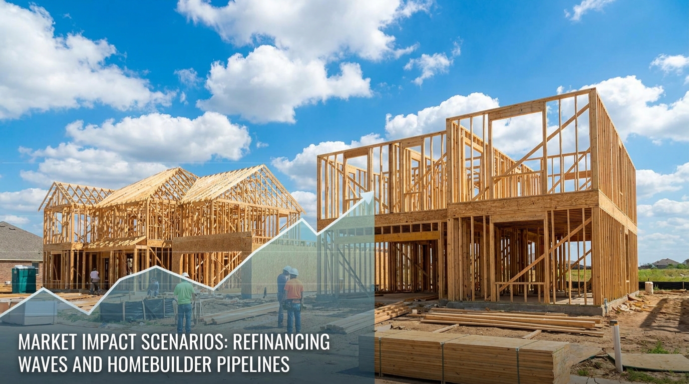 New residential home construction framing wide angle bright sky