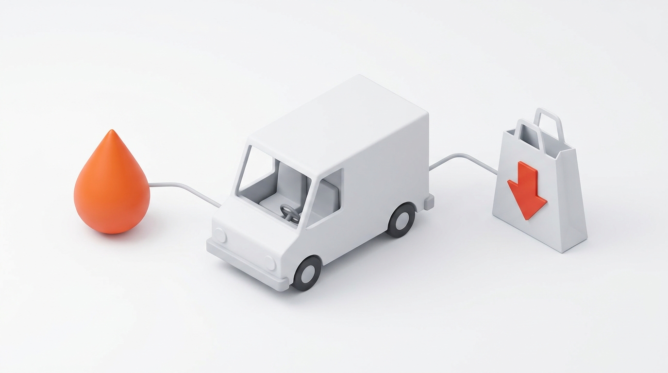 3D isometric illustration showing a chain reaction: a stylized vibrant